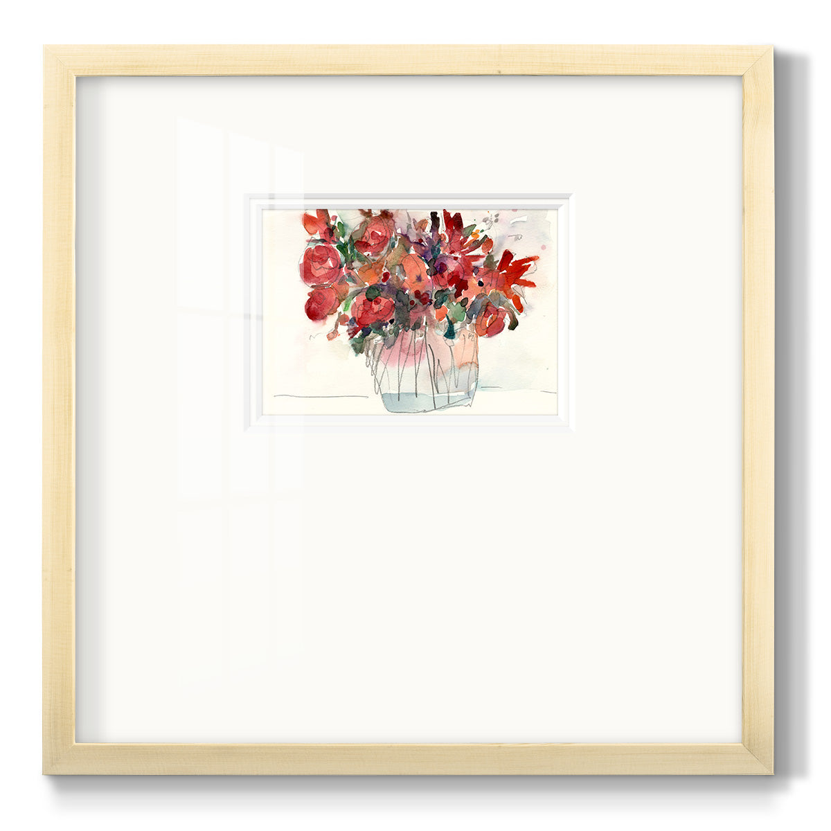 The Small Bunch I Premium Framed Print Double Matboard