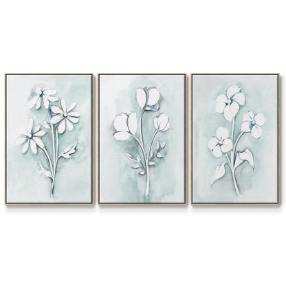 Bohemian Blue I - Floater Framed Canvas Set
