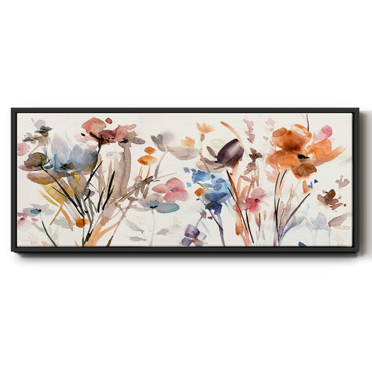 Pop Garden - Floater Framed Canvas Print