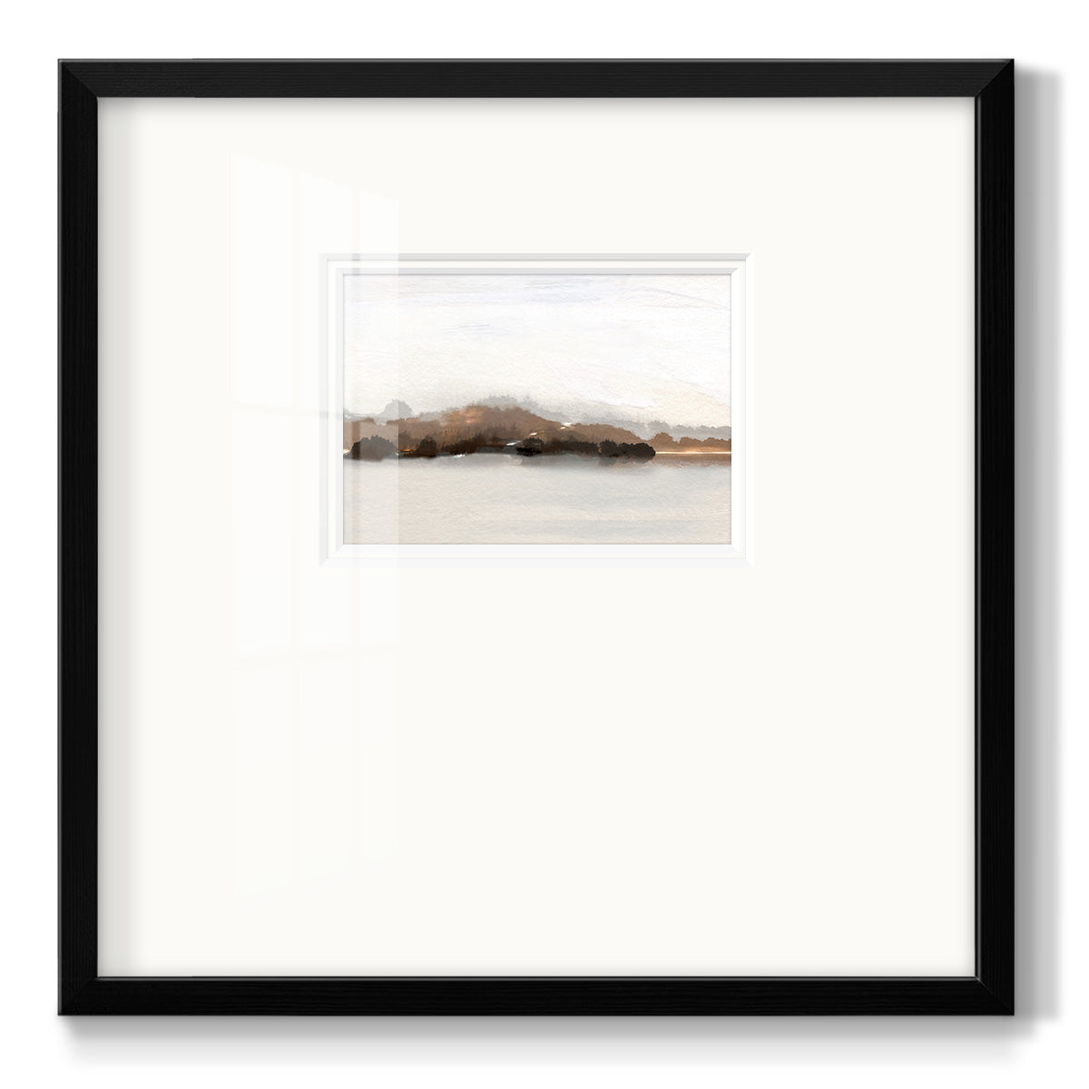 Slauson Mountain at Dusk - Double Matboard Framed Print