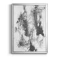 Graphite Abstract III - Modern Framed Canvas Print