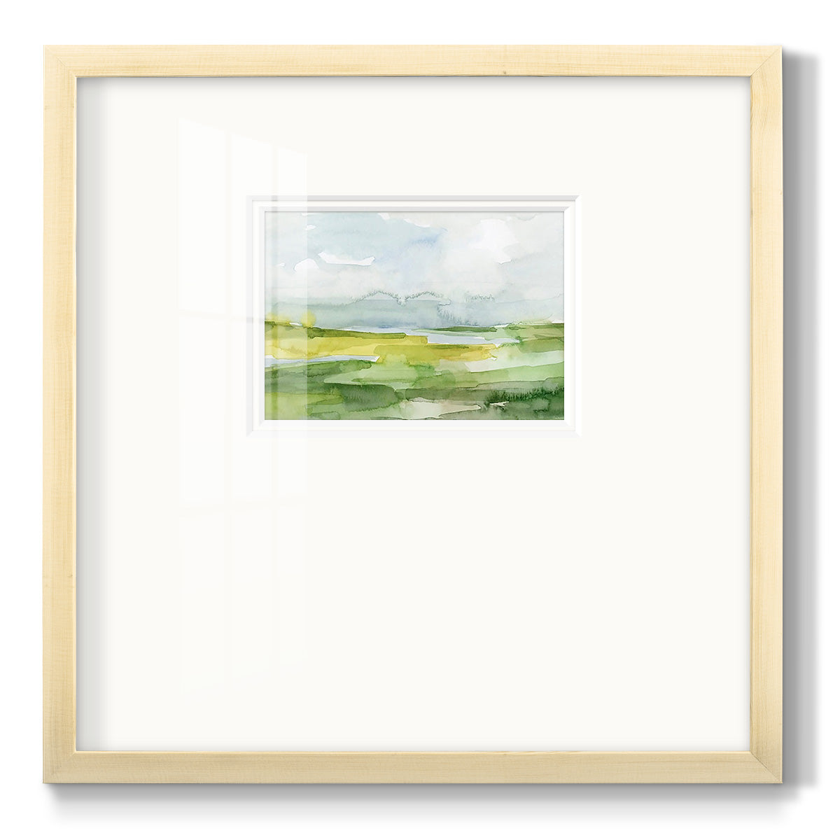 Watery Lowlands II Premium Framed Print Double Matboard