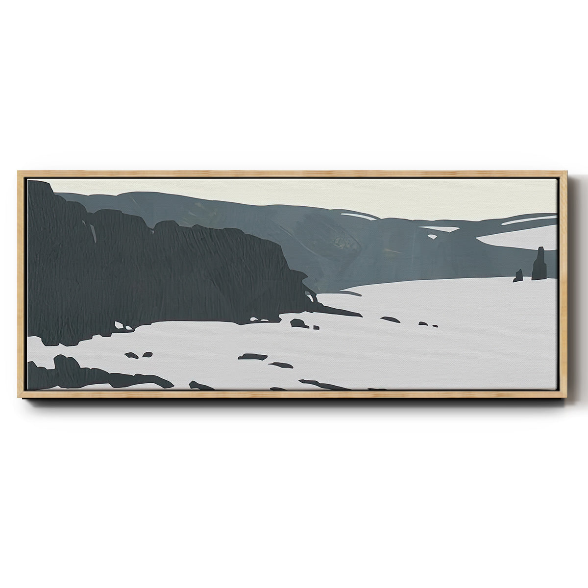 Cutter Island I - Floater Framed Canvas Print