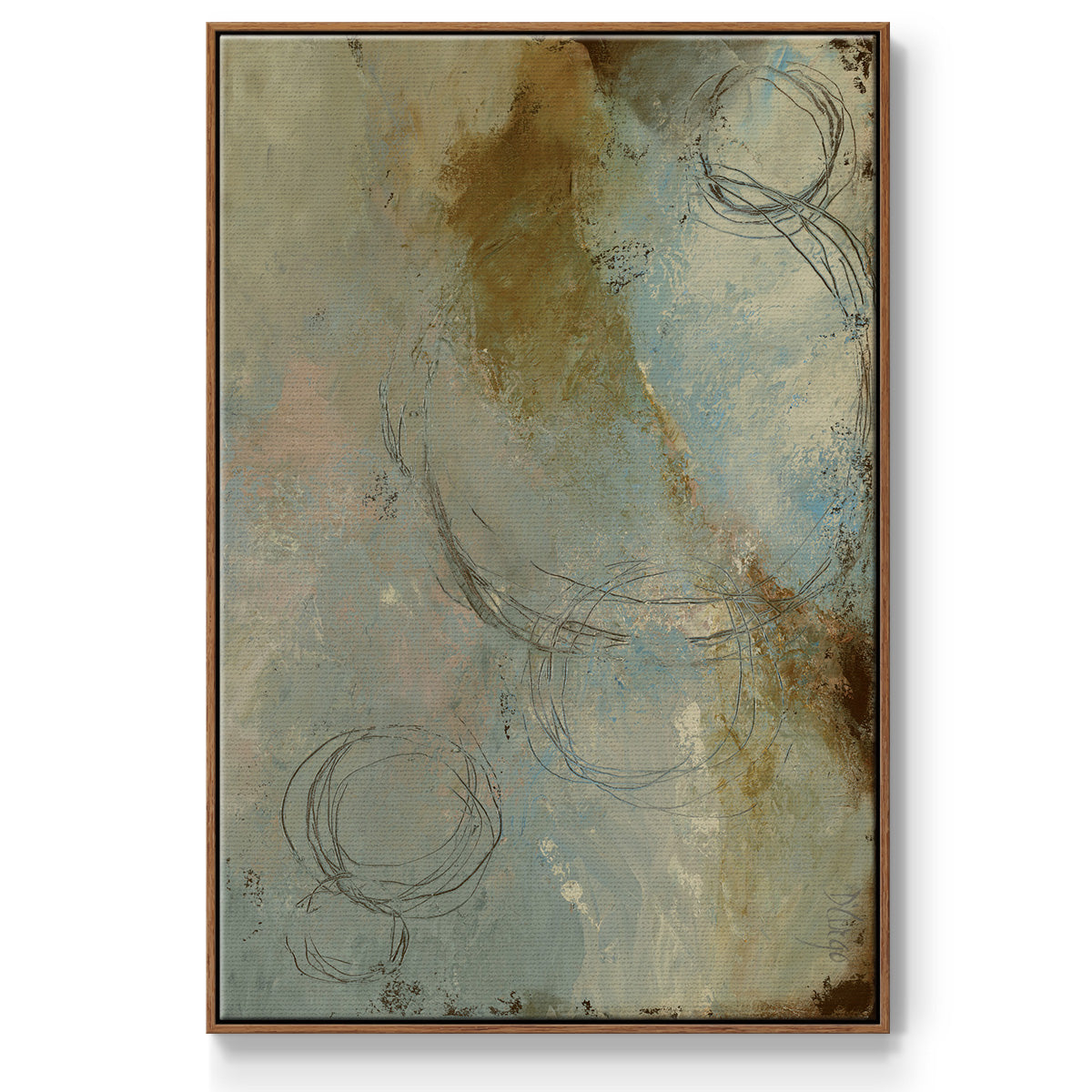 Zen Path I  Framed Premium Gallery Wrapped Canvas - Ready to Hang