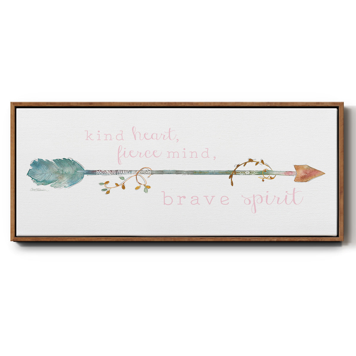 Brave Spirit - Floater Framed Canvas Print