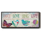 Dance Love Sing - Floater Framed Canvas Print