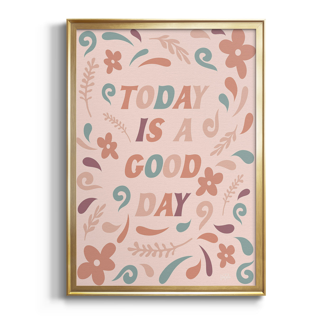 Today is a Good Day - Modern Framed Canvas Print