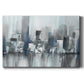 Cityscape in Blues Premium Gallery Wrapped Canvas - Ready to Hang