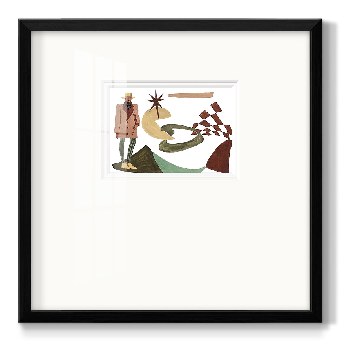 Vintage Vibes IV - Double Matboard Framed Print