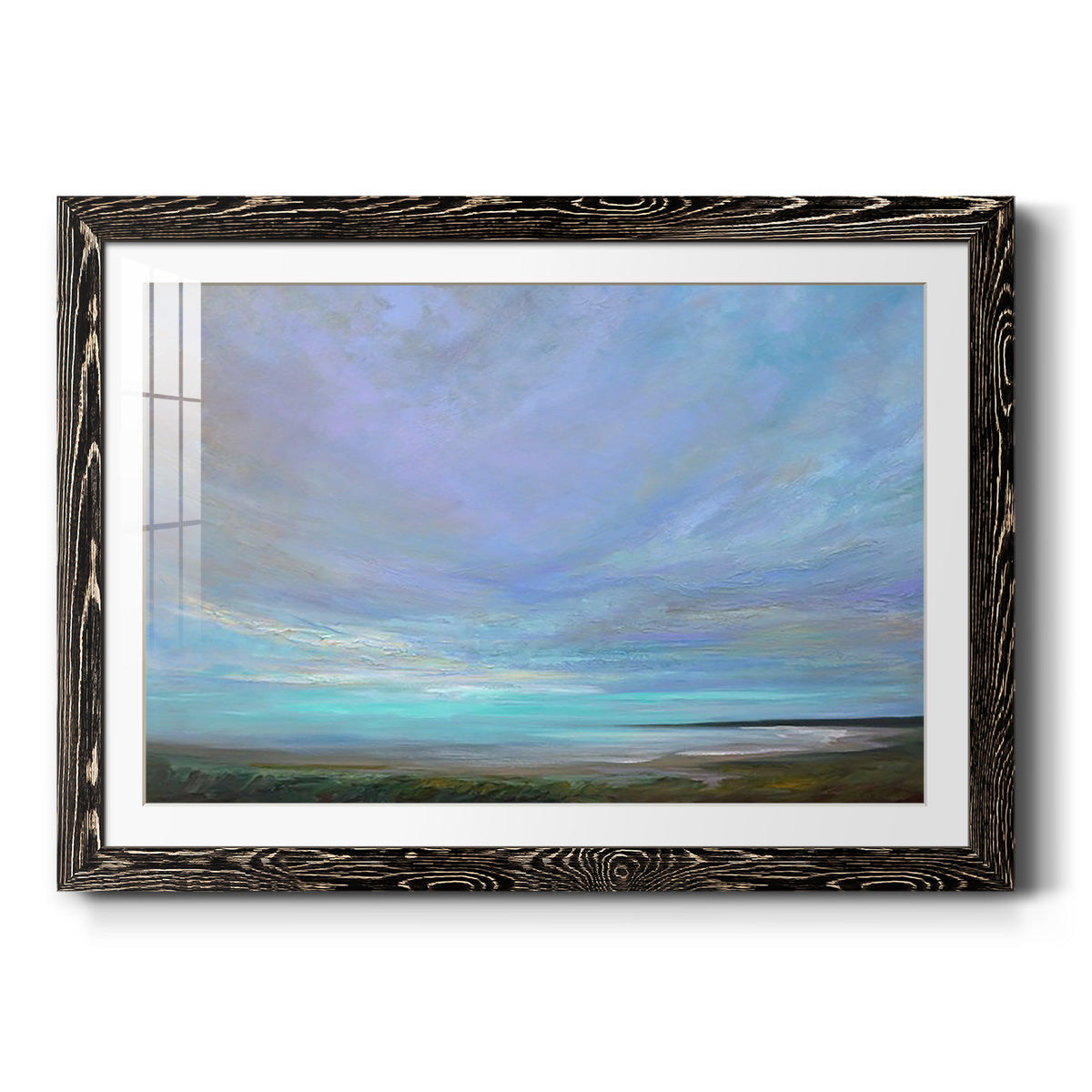 Coastal Views III - Barnwood Framed Art Print