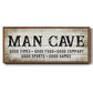 Man Cave Good Times - Floater Framed Canvas Print