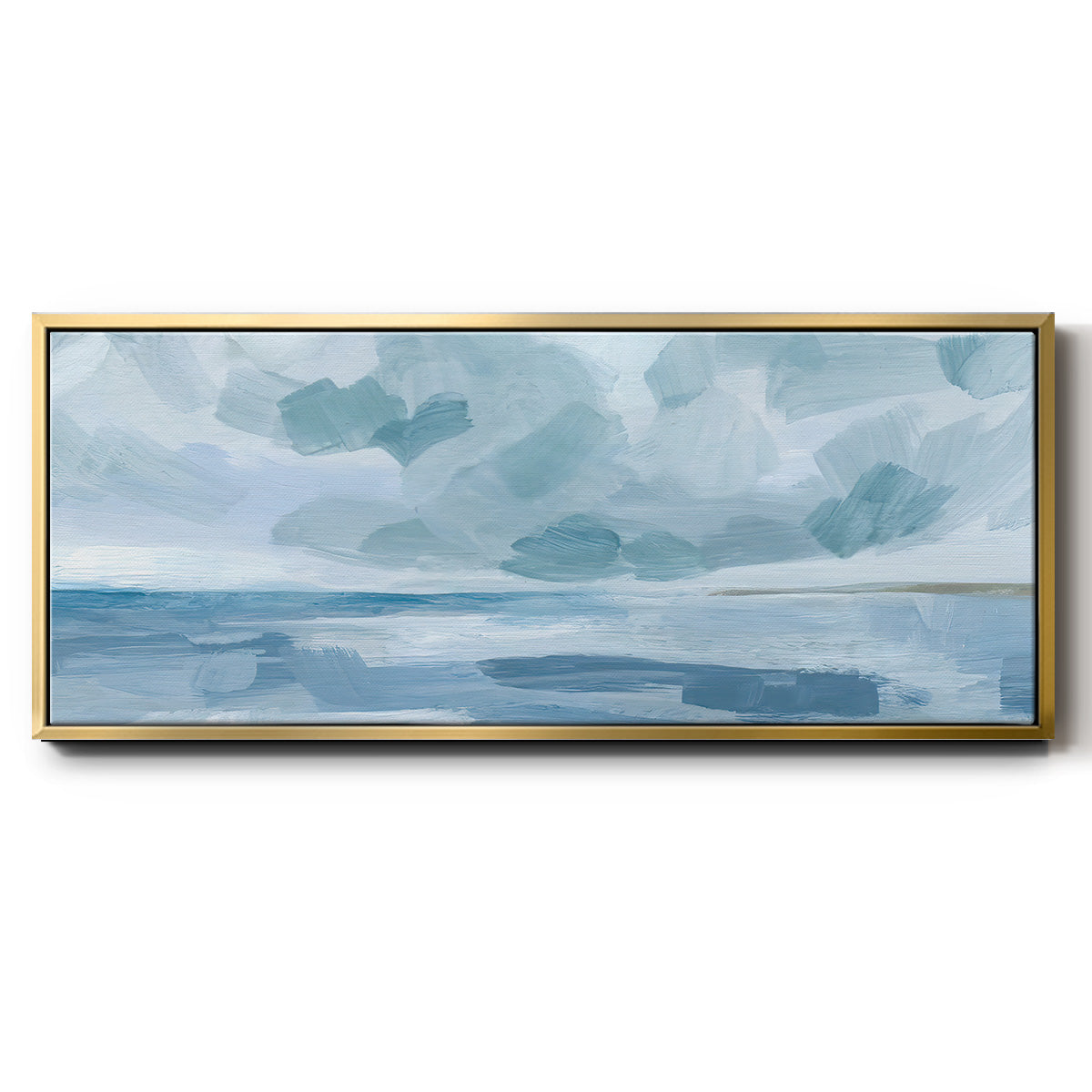Calm Seascape II - Floater Framed Canvas Print