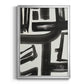 Inkwell Intersect II - Modern Framed Canvas Print