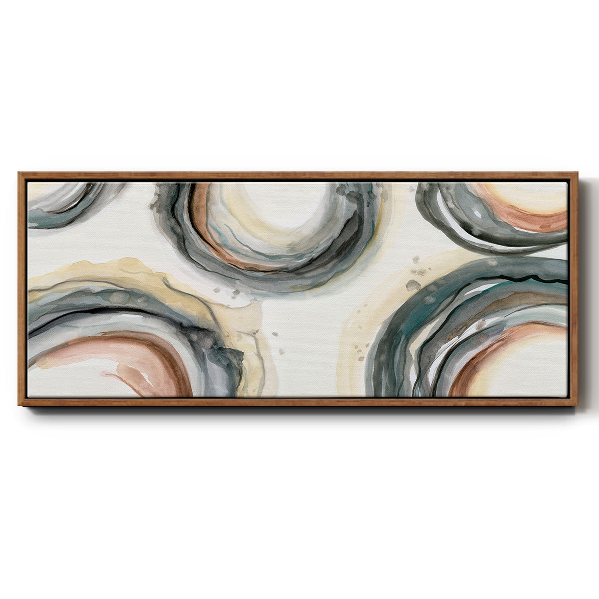 Elasticity - Floater Framed Canvas Print
