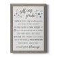 Guide to Self Care - Barnwood Framed Canvas Print