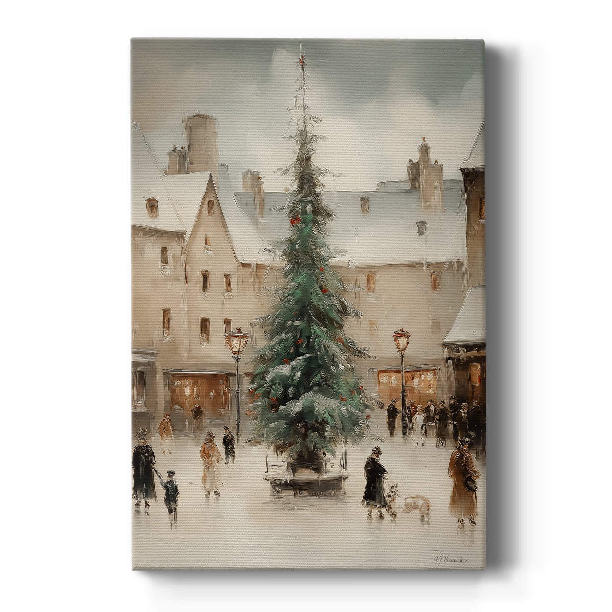 Gilded Sleigh Carol - Canvas Art Print