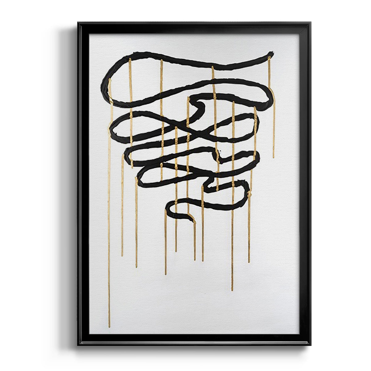 Weeping Ribbon I - Modern Framed Canvas Print