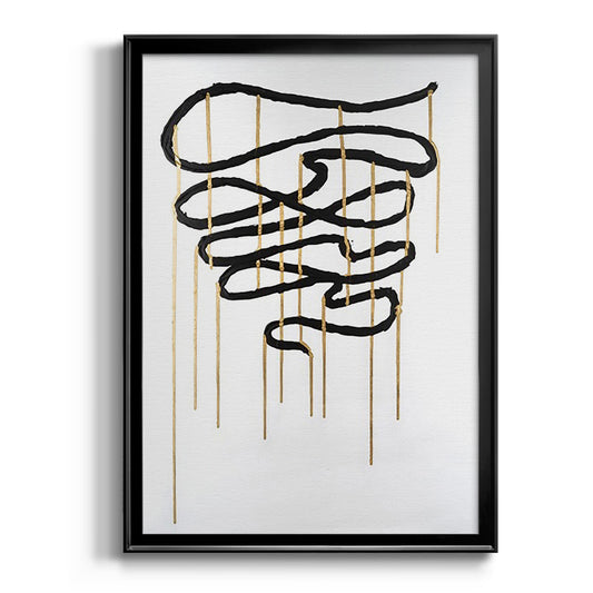 Weeping Ribbon I - Modern Framed Canvas Print