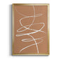 Terracotta Drift II - Modern Framed Canvas Print