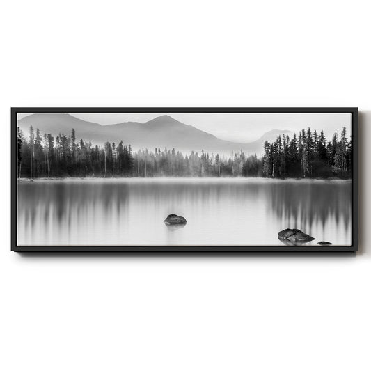 Mountain Reflection - Floater Framed Canvas Print