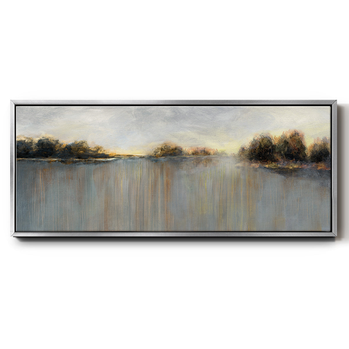 Rain at Dawn - Floater Framed Canvas Print