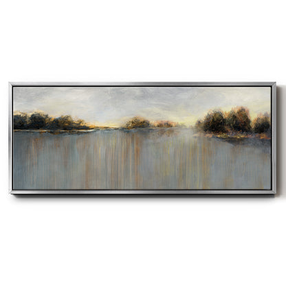 Rain at Dawn - Floater Framed Canvas Print