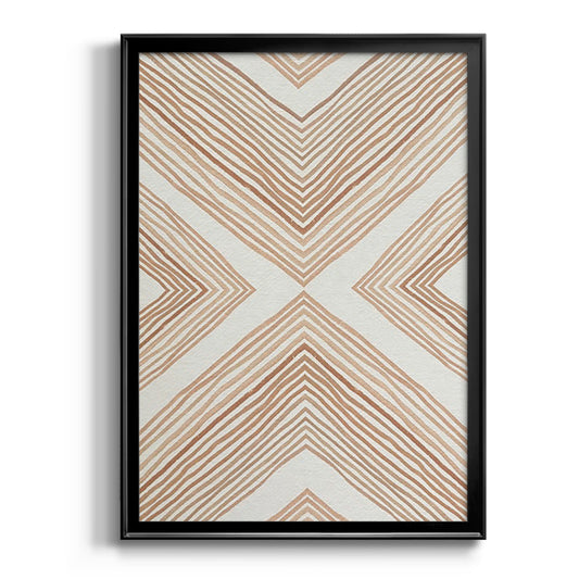 Diametric Clementine II - Modern Framed Canvas Print