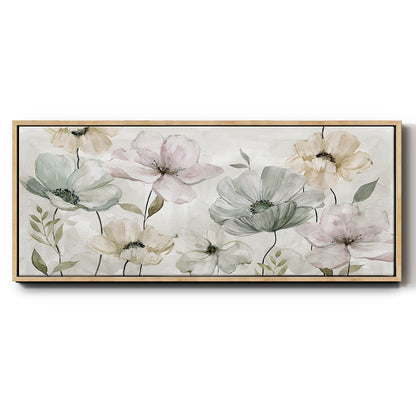 Garden Grays - Floater Framed Canvas Print