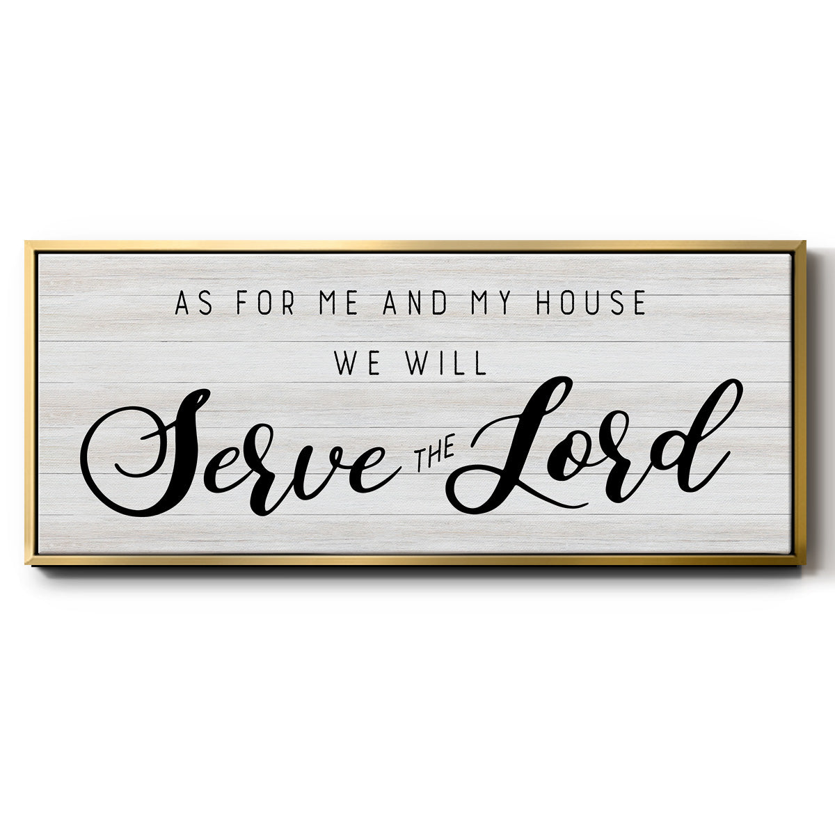 Serve the Lord - Floater Framed Canvas Print
