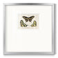 Crackled Butterflies I - Double Matboard Framed Print