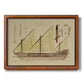 Antique Ship Plan VI Premium Framed Canvas- Ready to Hang