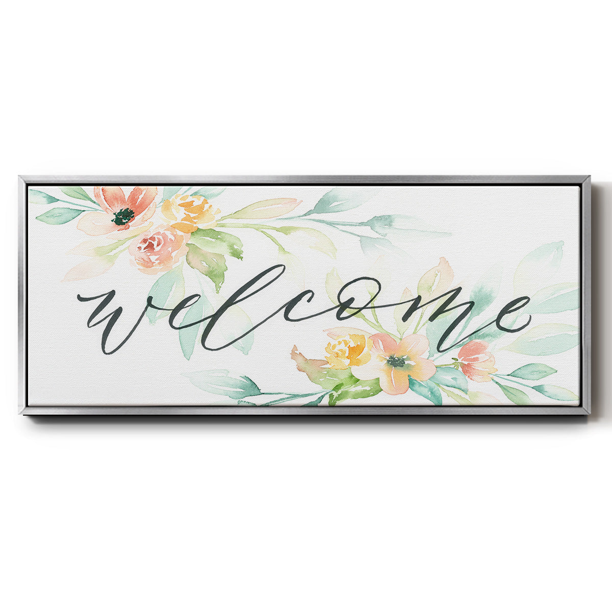 Welcome - Floater Framed Canvas Print