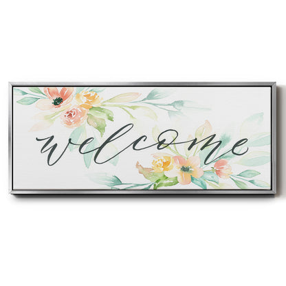 Welcome - Floater Framed Canvas Print