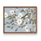 Chickadees and Blossoms I - Restickable Framed Art Print