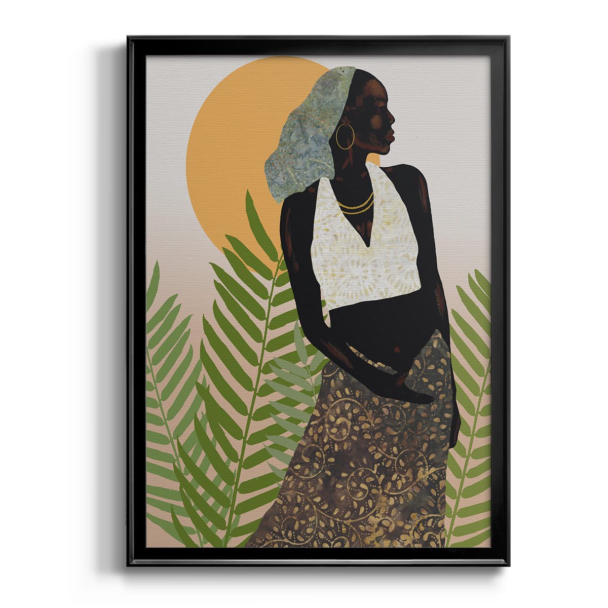 Her Grace - Modern Framed Canvas Print