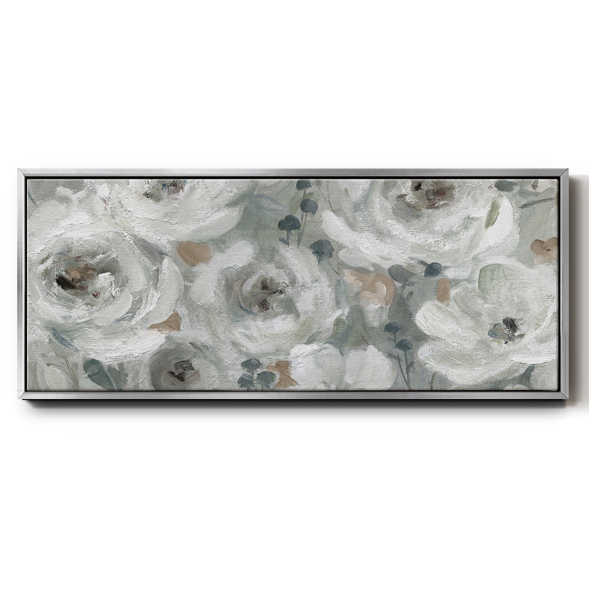 Neutral Symphony - Floater Framed Canvas Print