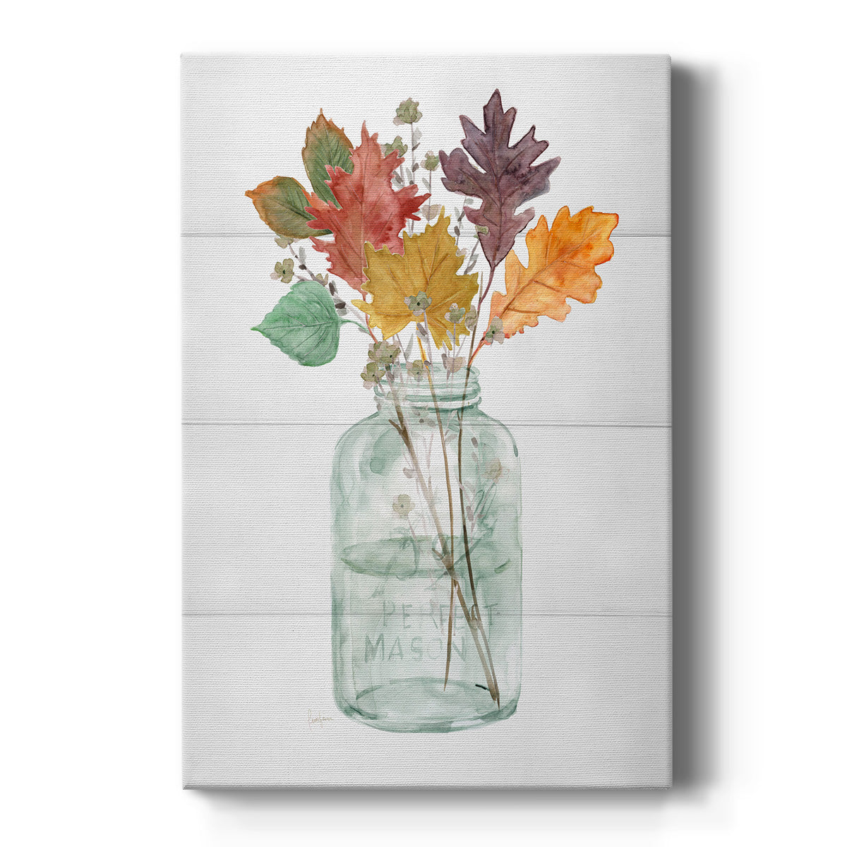 Harvest Home Leaves II Premium Gallery Wrapped Canvas - Ready to Hang