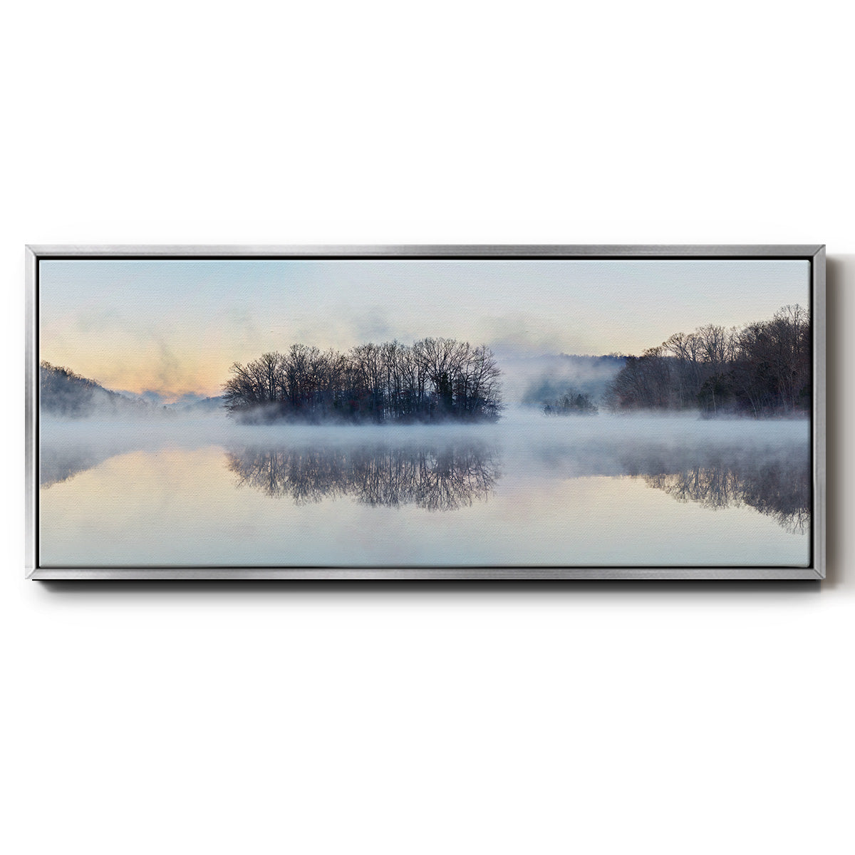 Scene on the Water VIII - Floater Framed Canvas Print