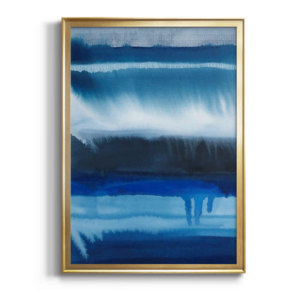 Deep Blue Shore II - Modern Framed Canvas Print