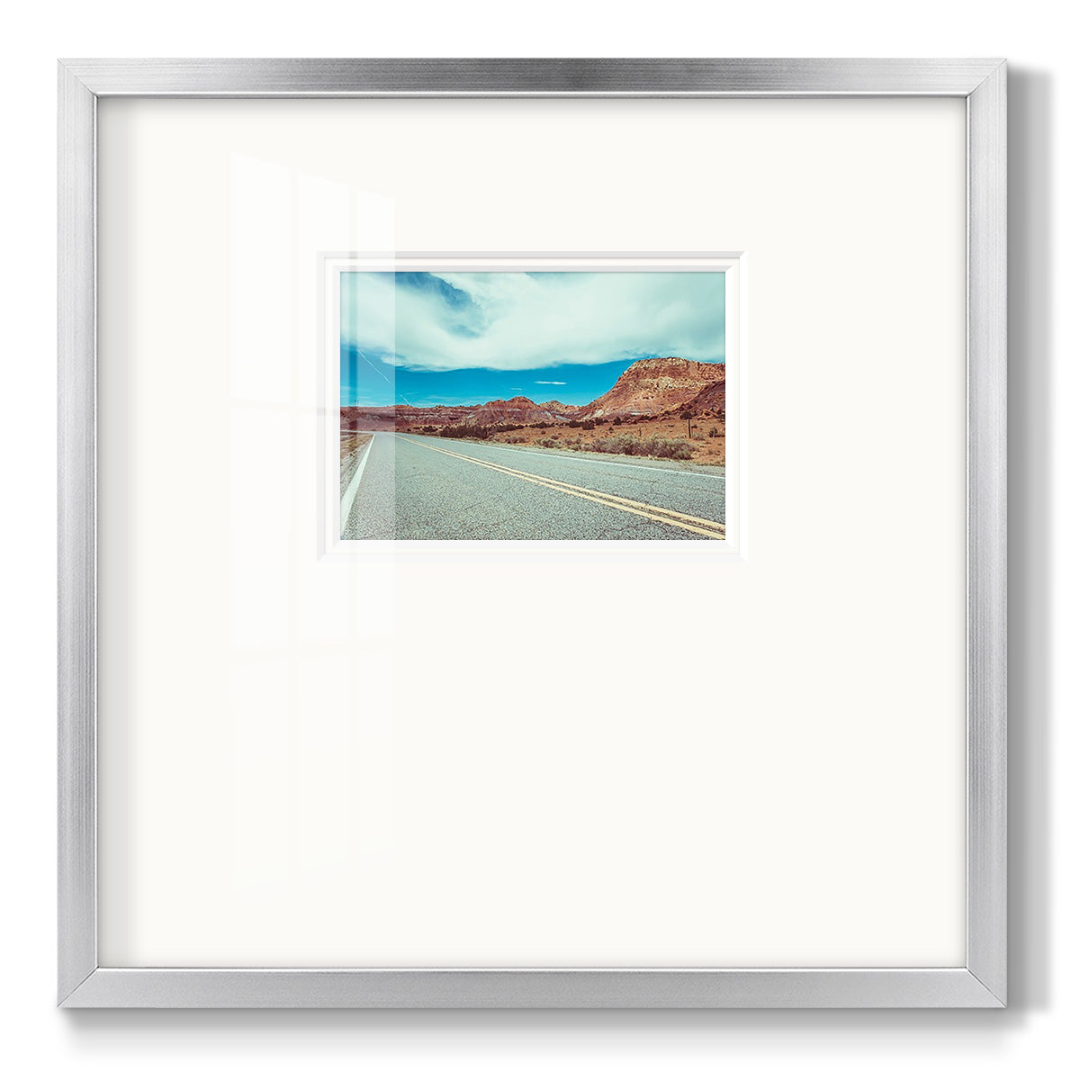 New Mexico Drive I - Double Matboard Framed Print