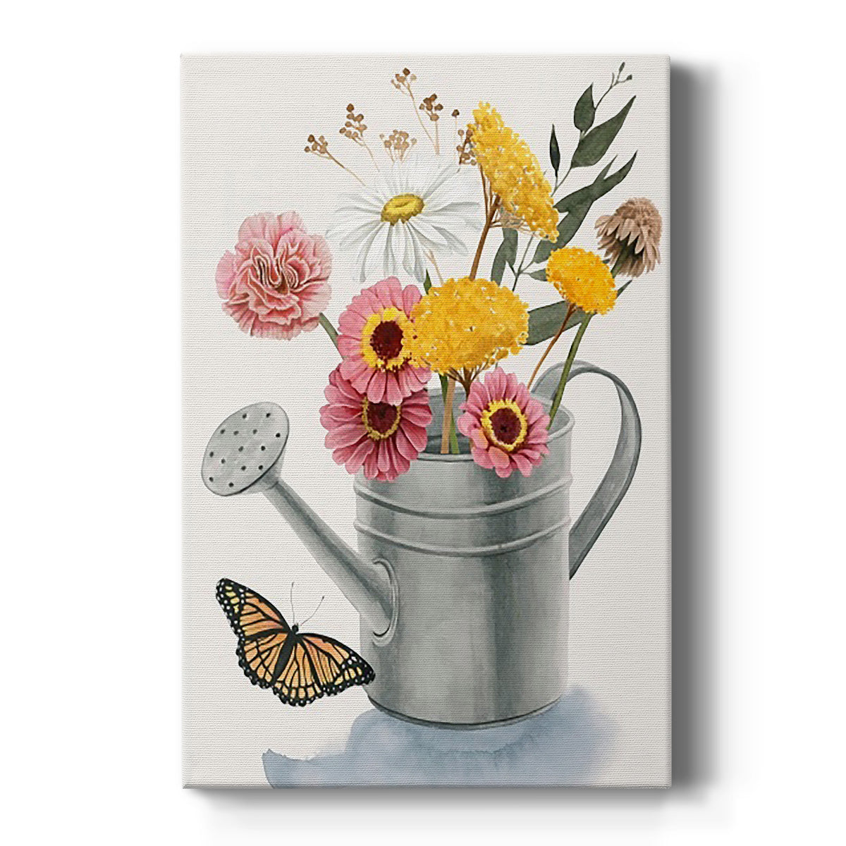 Watering Can Bouquet I Premium Gallery Wrapped Canvas - Ready to Hang