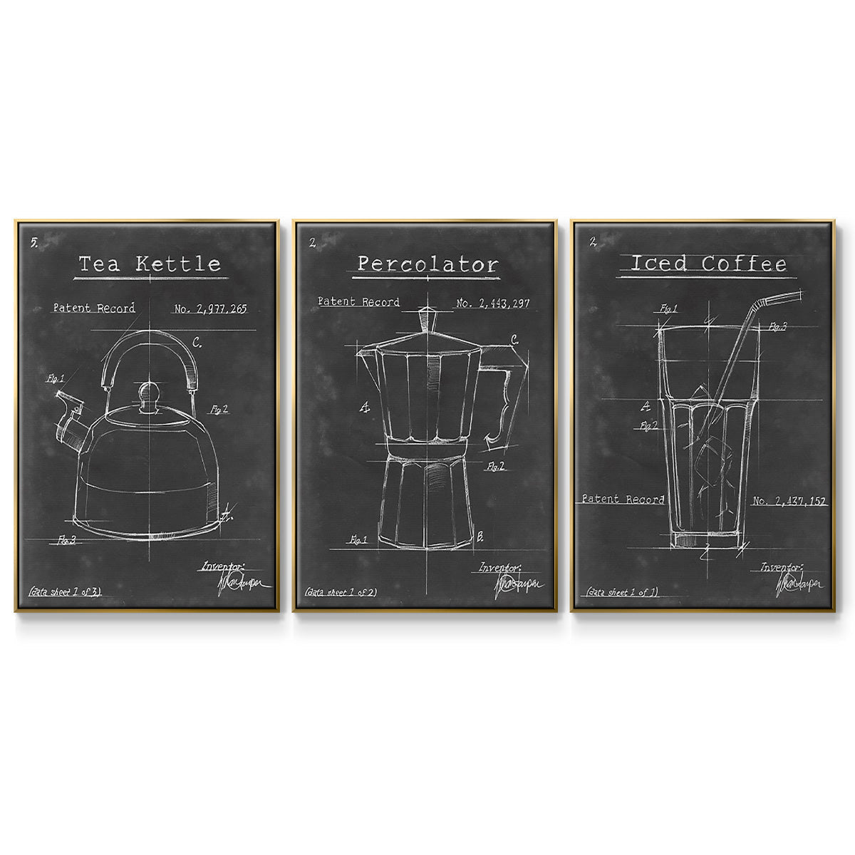 Morning Routine I - Floater Framed Canvas Set