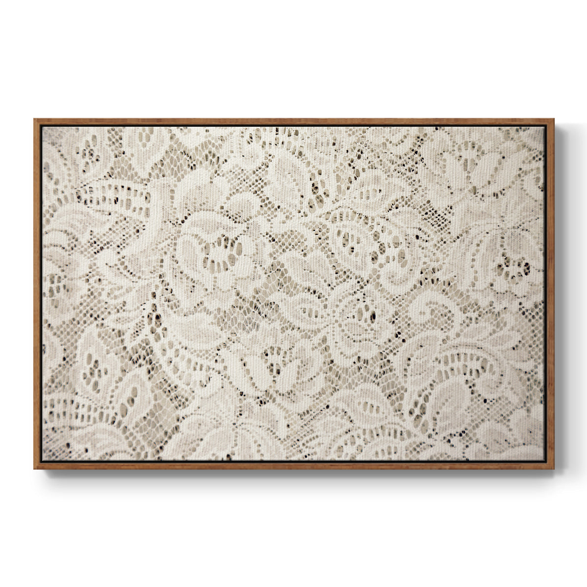 Vintage Abstract Print XX - Floater Framed Canvas Print