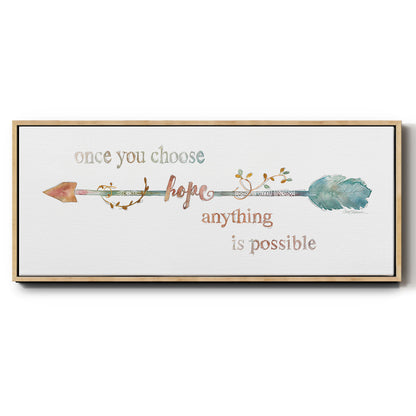 Arrow of Hope - Floater Framed Canvas Print