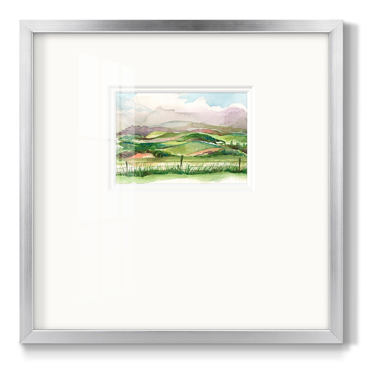 Bennachie Rain II - Double Matboard Framed Print