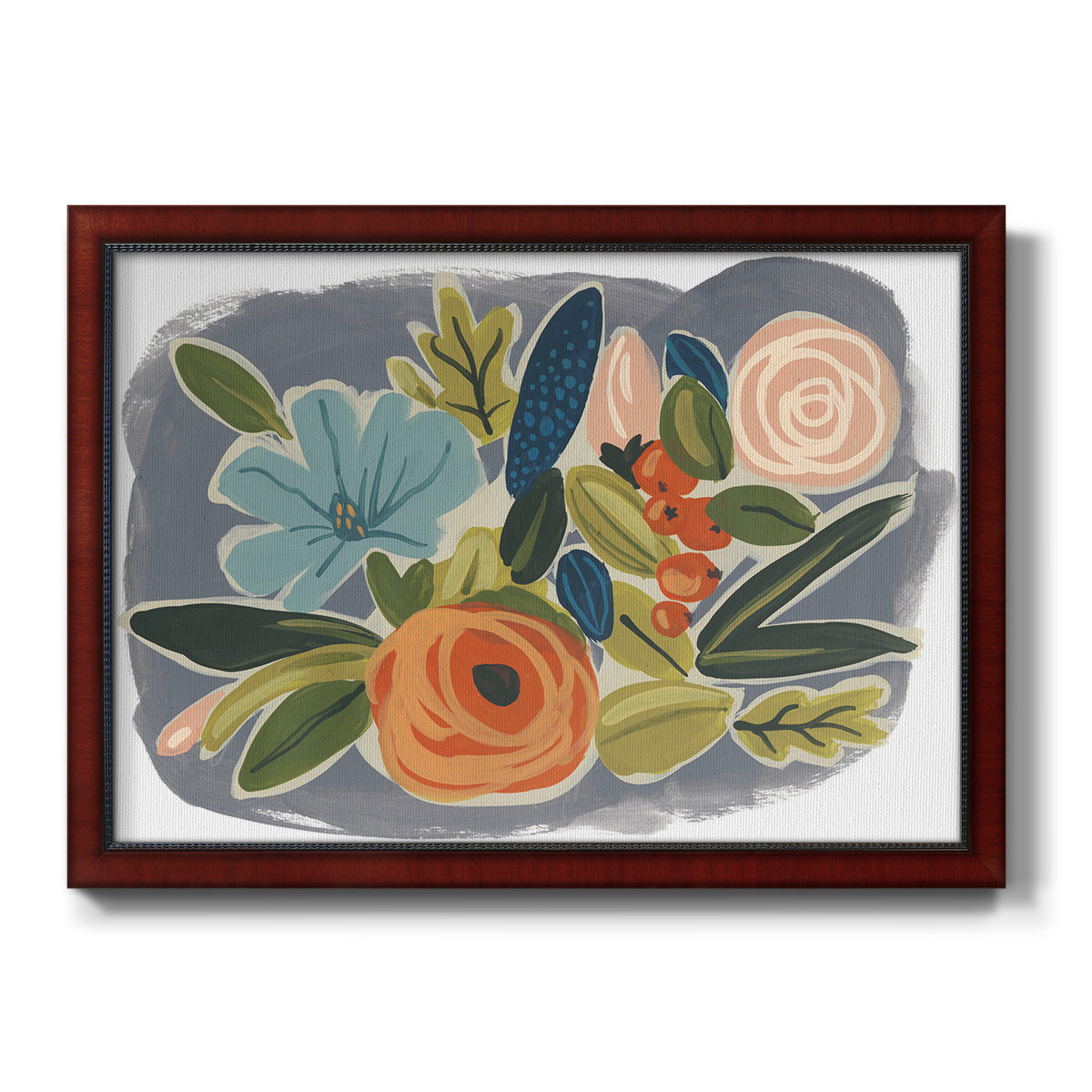 Bright Botany I Premium Framed Canvas- Ready to Hang