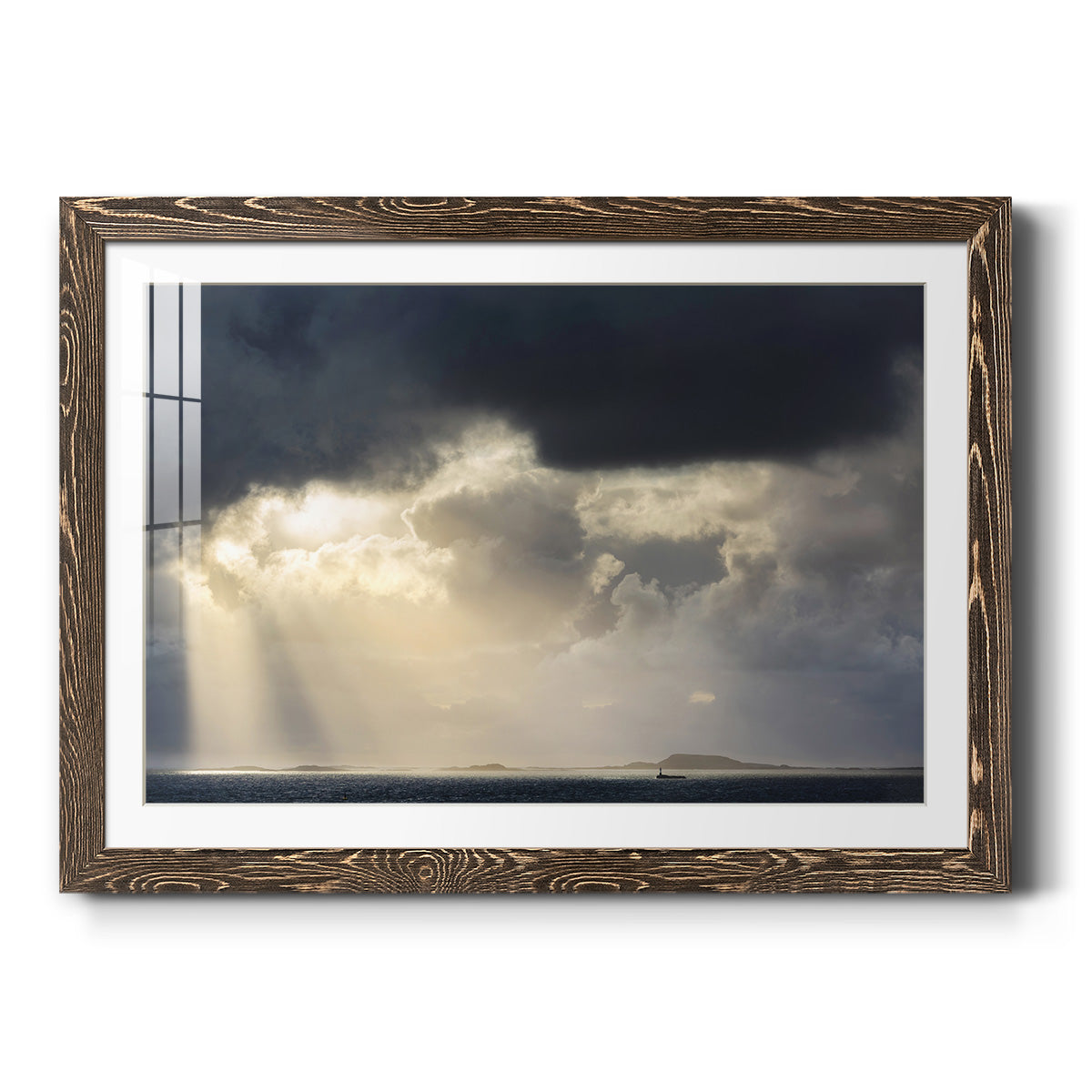 Rays of Light - Barnwood Framed Art Print