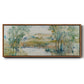 Trees on the Creek I - Floater Framed Canvas Print