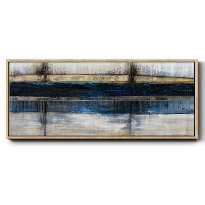City Blue - Floater Framed Canvas Print