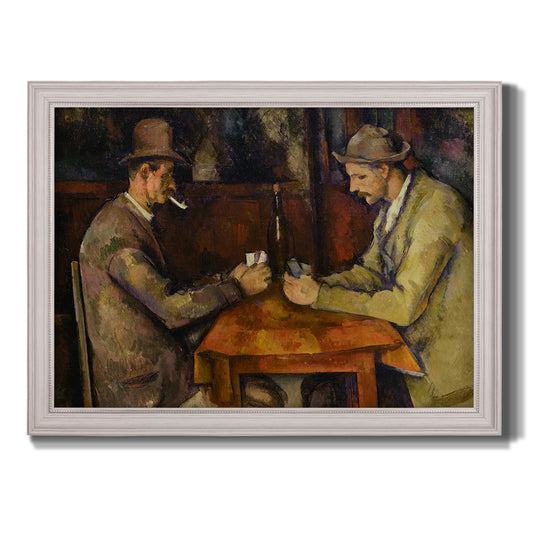 The Card Players - Ornate Framed Canvas Print